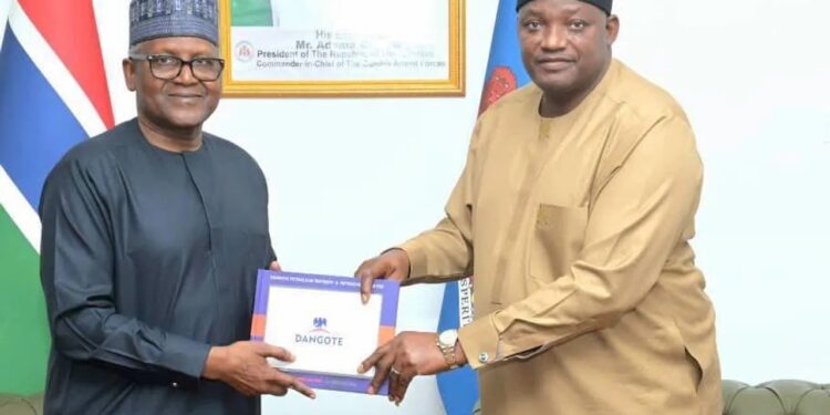 Gambie : Dangote annonce un investissement de 1148 milliards FCFA dans l’énergie