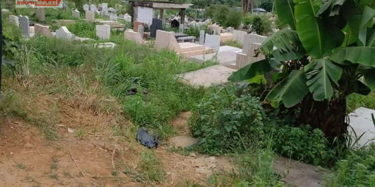 Cimetière de Yopougon : Un pan de la clôture affaissé depuis trop longtemps
