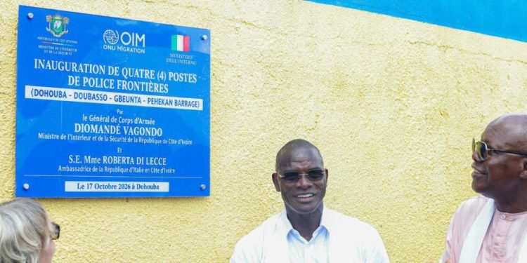 Côte d’Ivoire : Quatre nouveaux postes de police aux frontières inaugurés